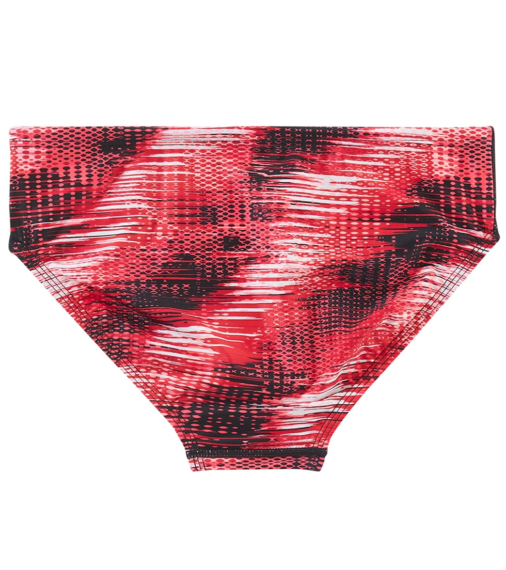 TYR Boys' Surge Racer Brief Swimsuit Red