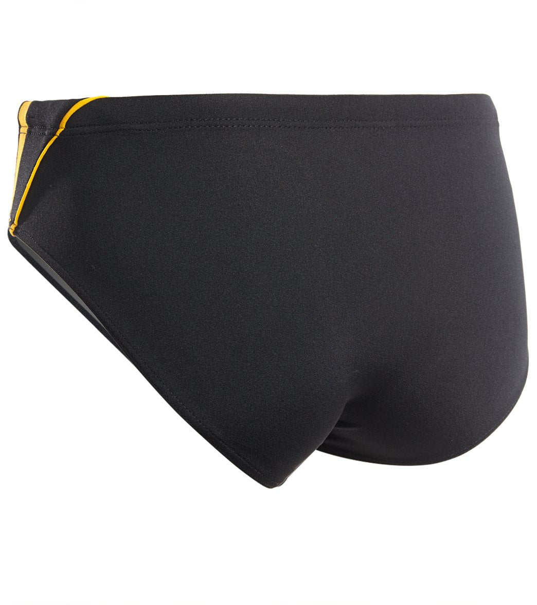 Sporti HydroLast Splice Brief Swimsuit Youth (22-28) Black/Gold