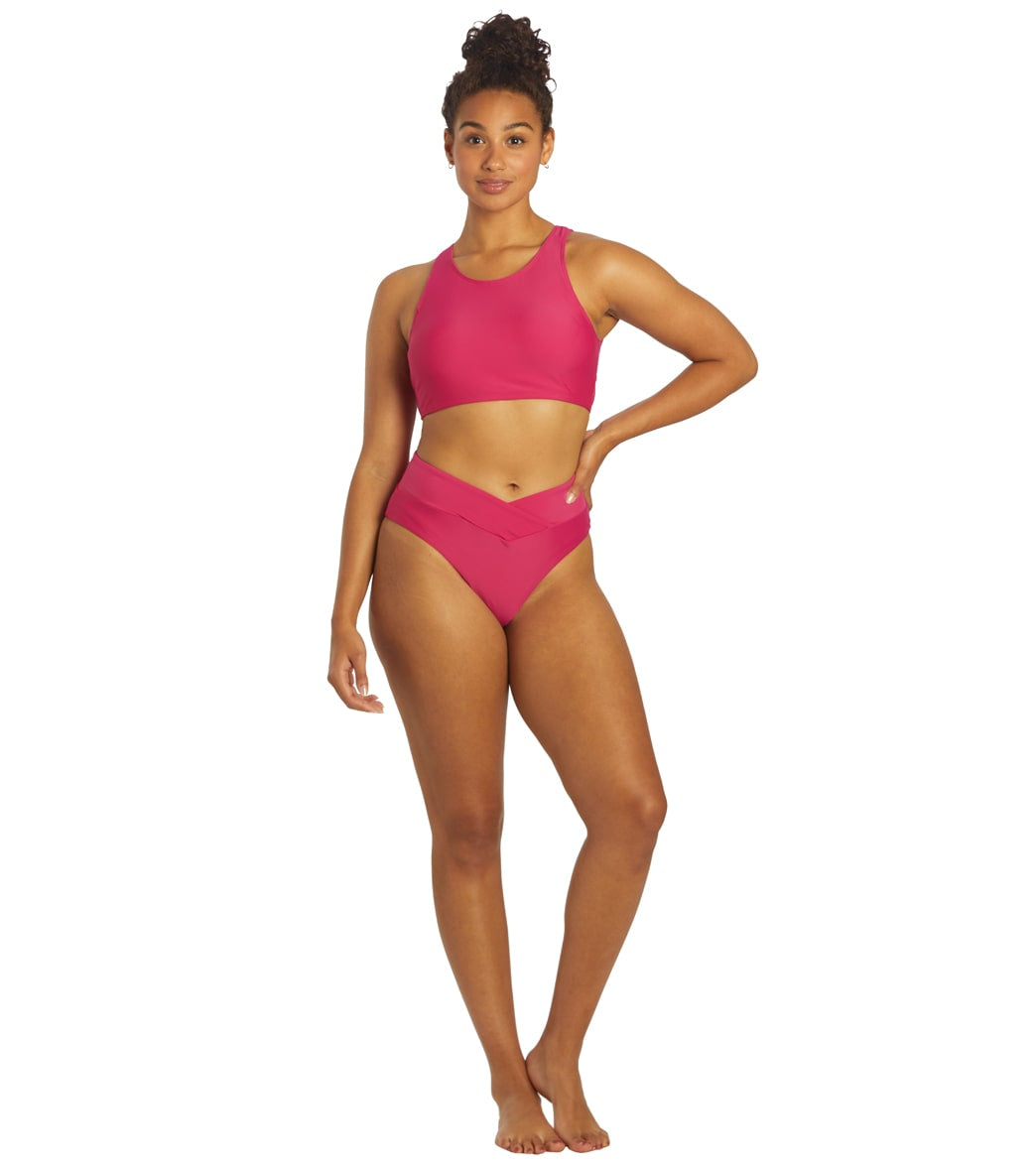 Sporti Active High Neck Crop Bikini Top