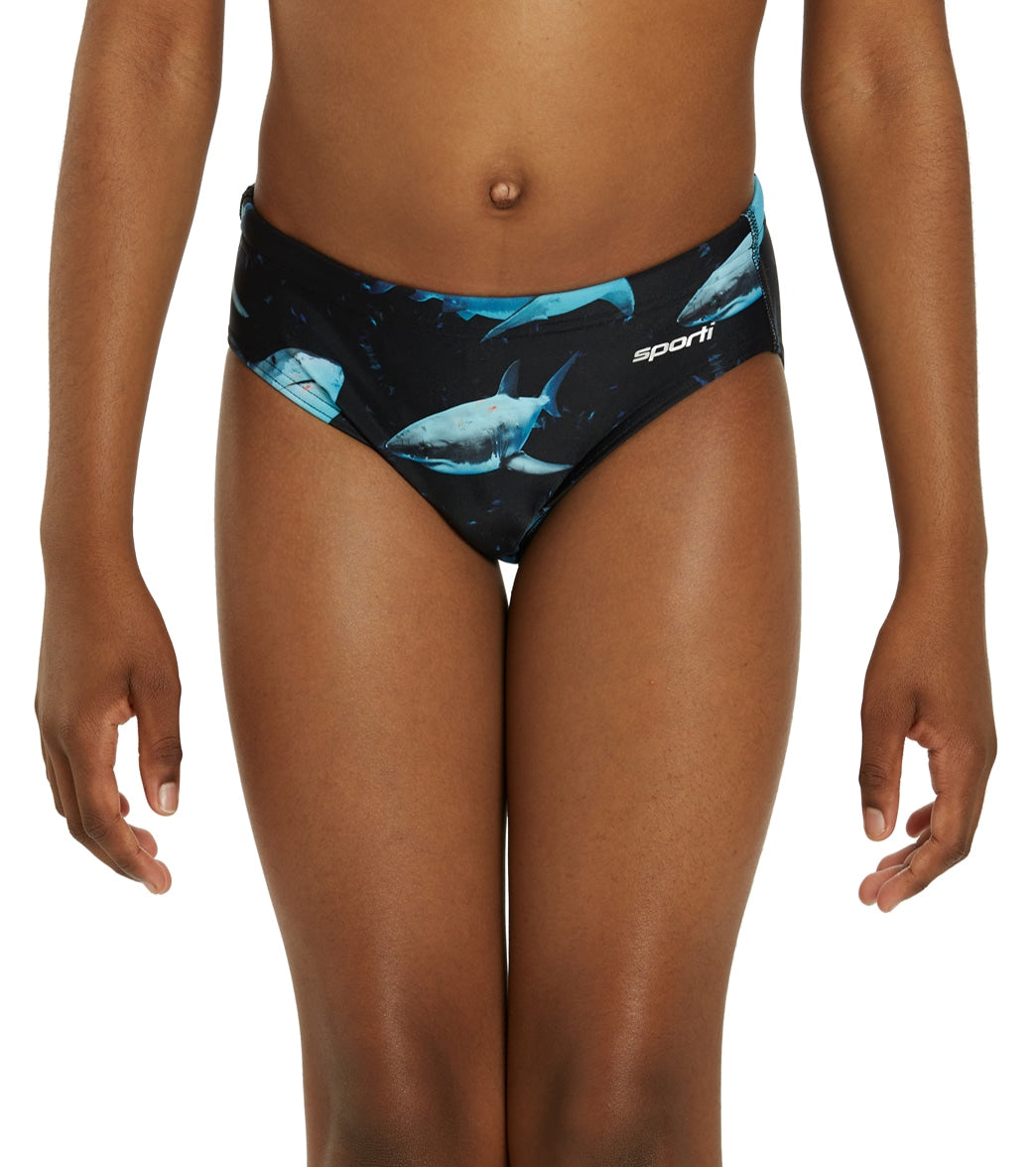 Sporti Sharkies Brief Swimsuit Youth (22-28) Sharkies