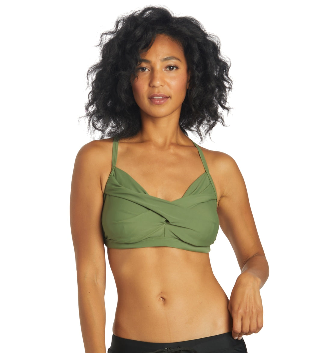 Sporti Twist Underwire Bikini Top Olive