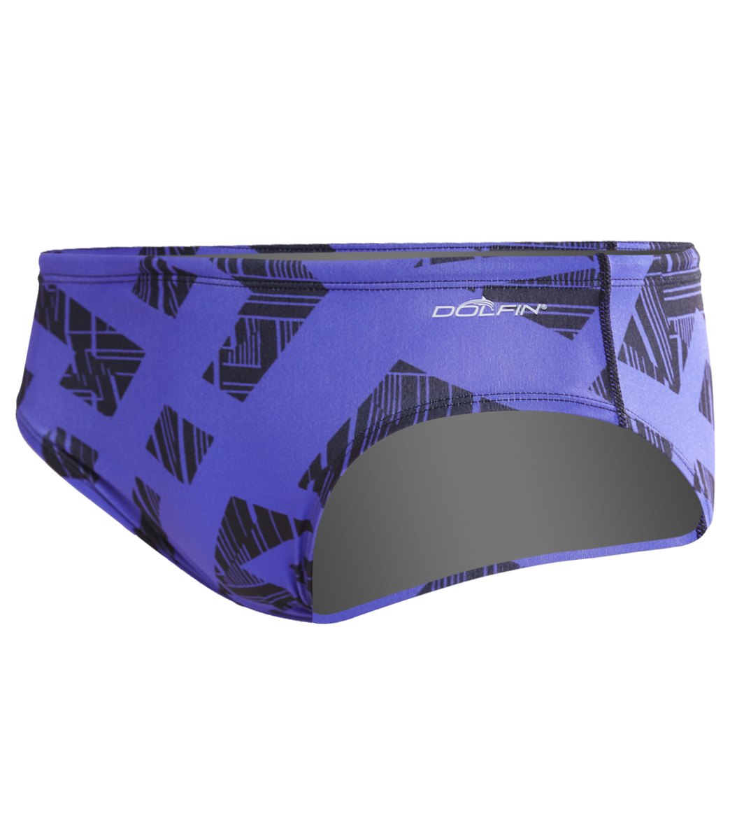 Dolfin Reliance Men's Trax Spliced Brief Swimsuit Purple/Purple