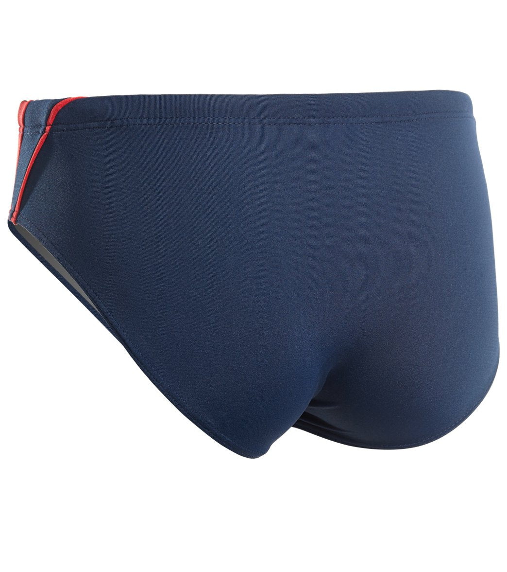 Sporti HydroLast Splice Brief Swimsuit Youth (22-28) Navy/Red