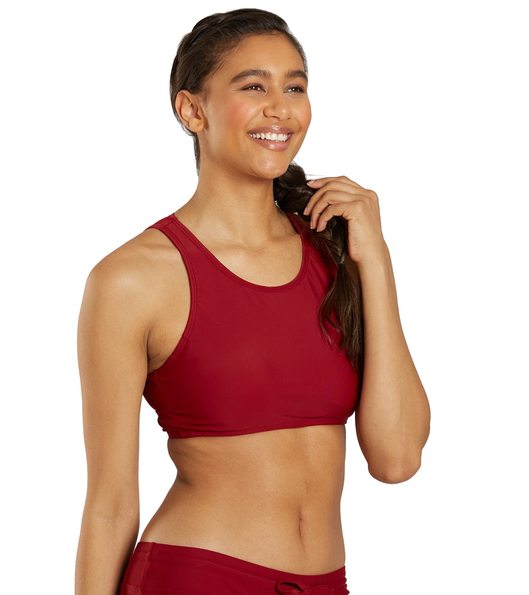 Sporti Active High Neck Crop Bikini Top