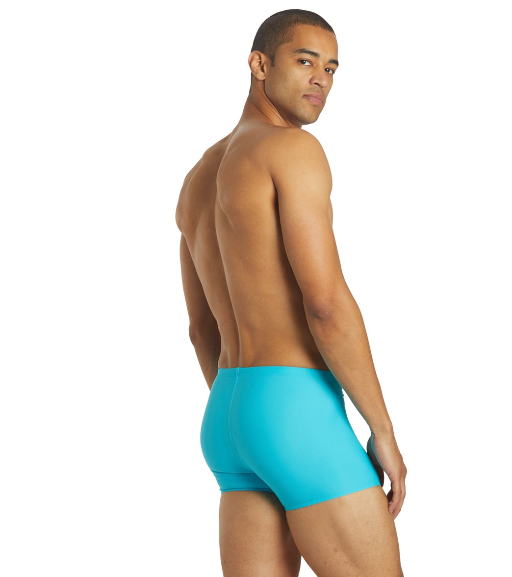 Sporti Solid Swim Square Leg Swimsuit (24-44) Turquoise