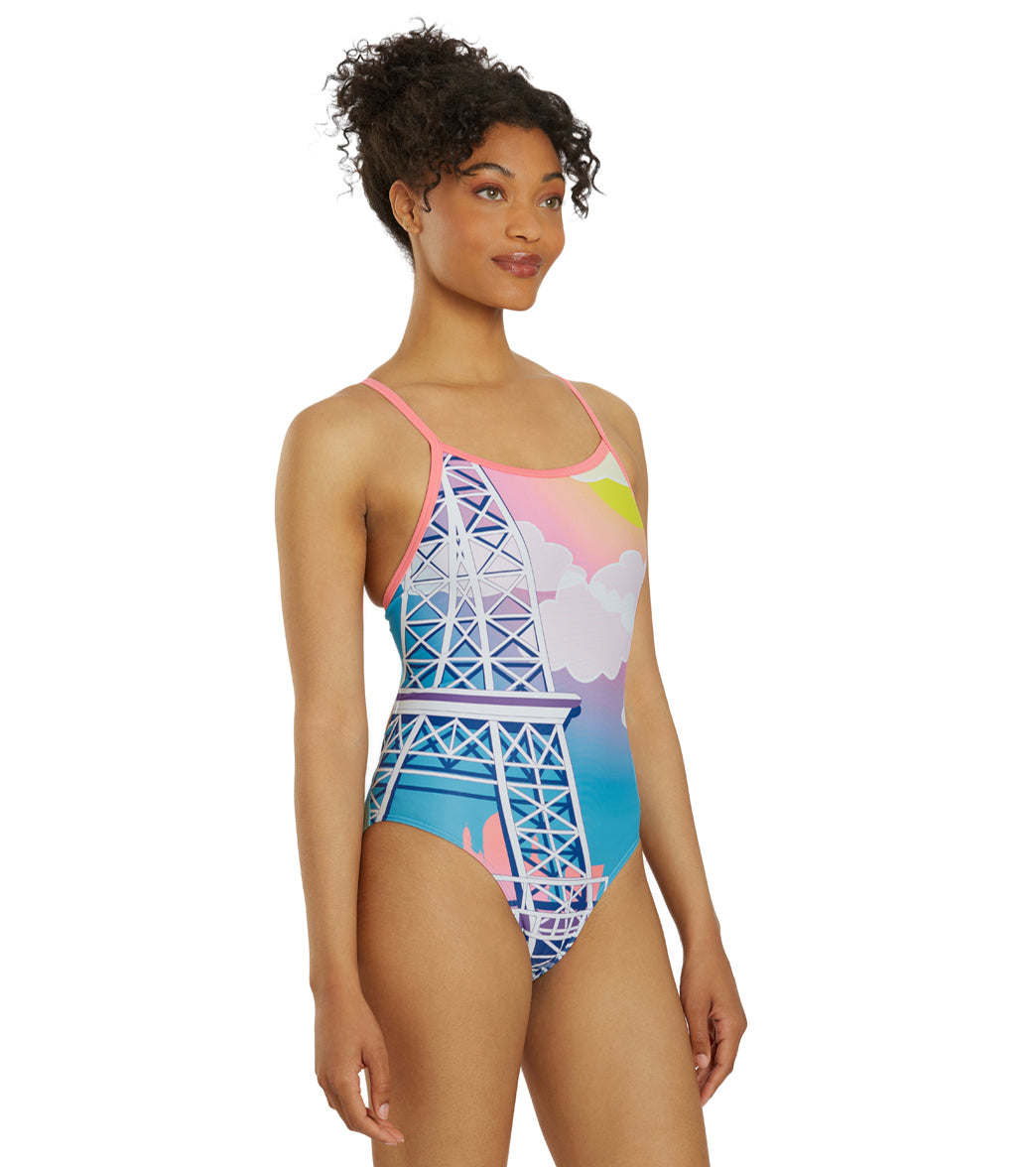 Sporti Paris Market Day Thin Strap One Piece Swimsuit (22-44) Market Day