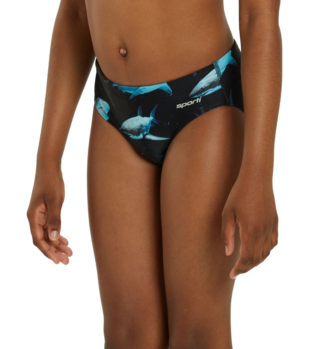 Sporti Sharkies Brief Swimsuit Youth (22-28) Sharkies