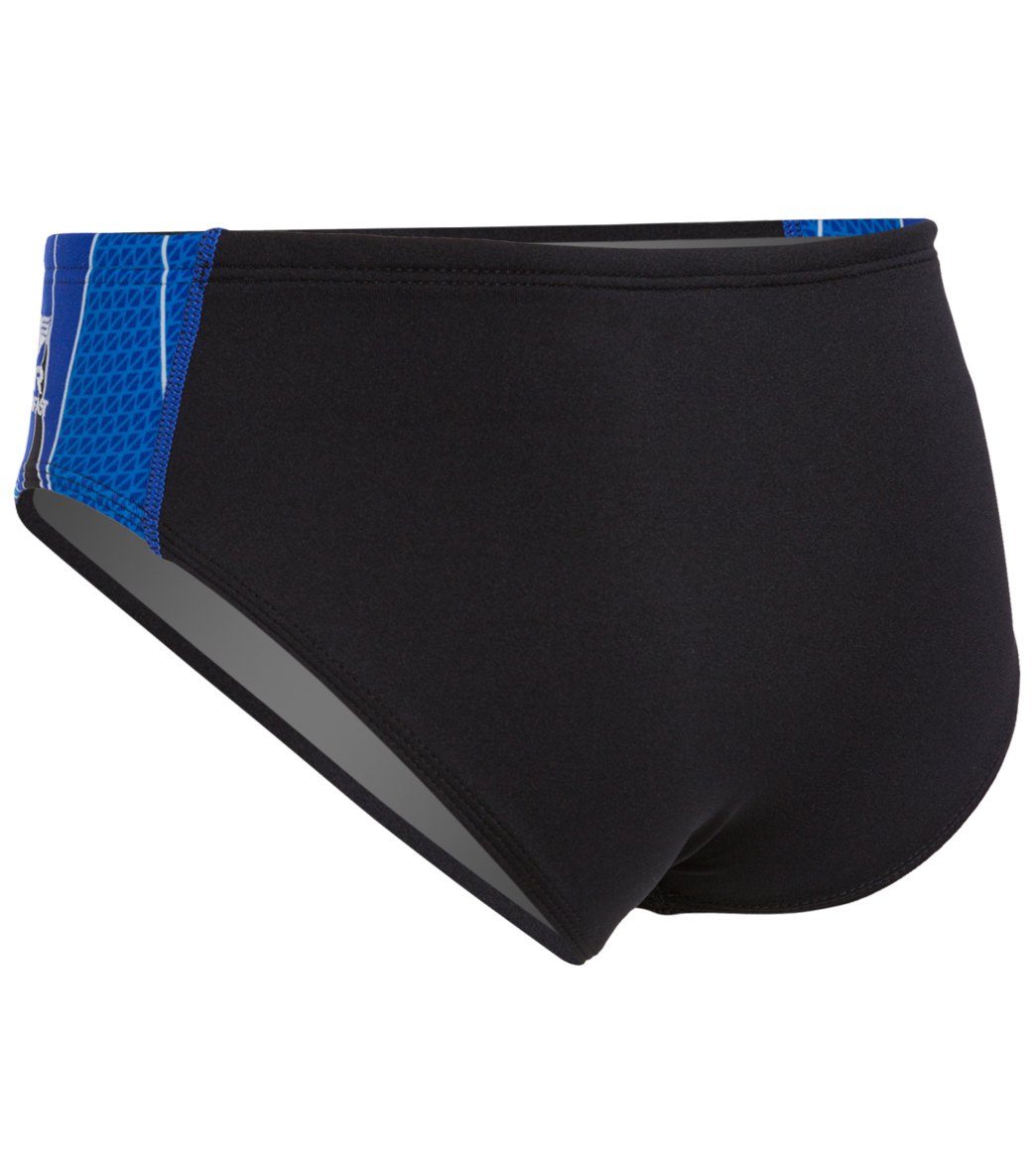 TYR Phoenix Splice Racer Brief Swimsuit Black/Blue