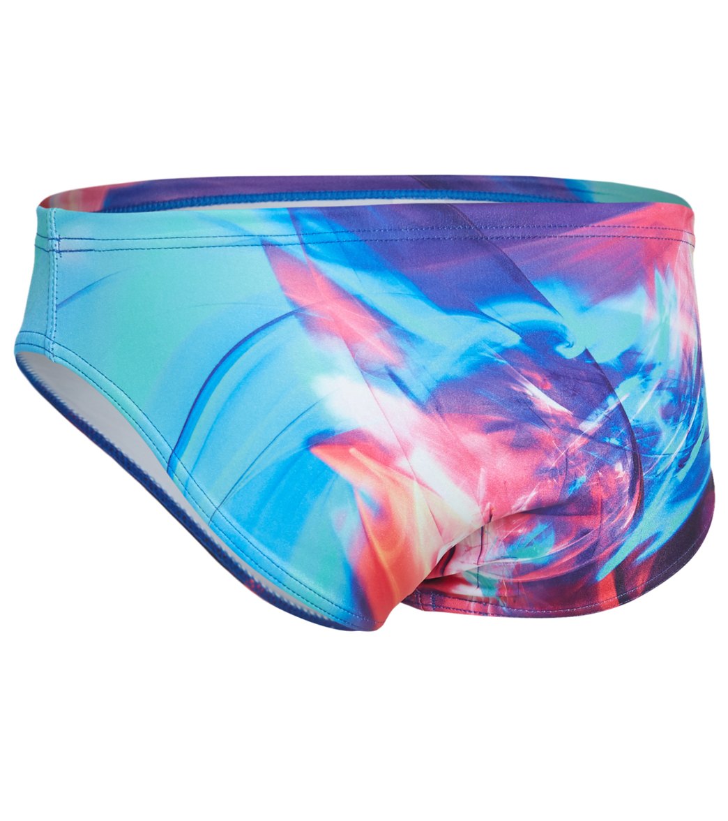 Turbo Men's Multi Bright Water Polo Brief Royal