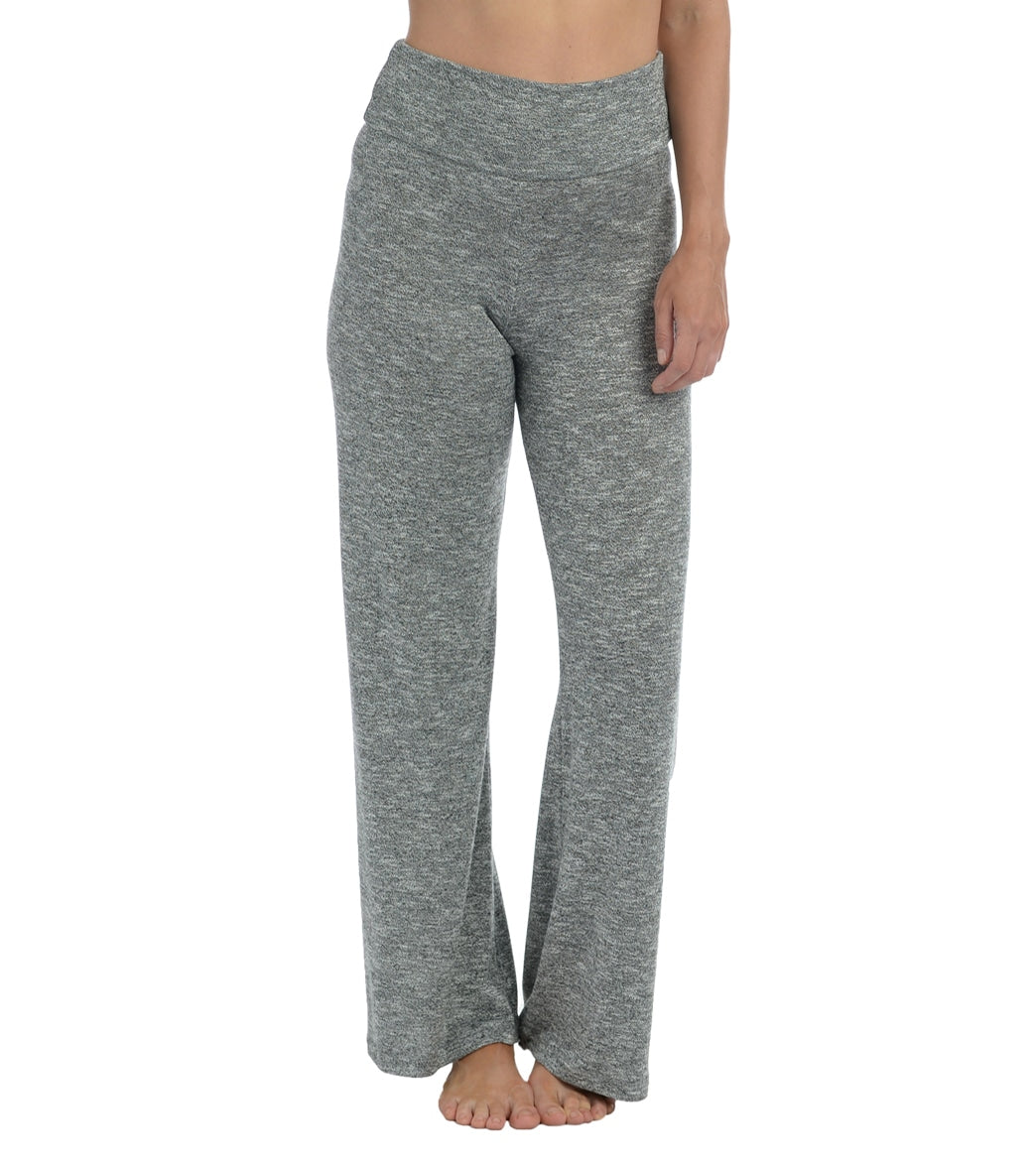 La Blanca Women's Beach Cozy Pallazo Pant Grey