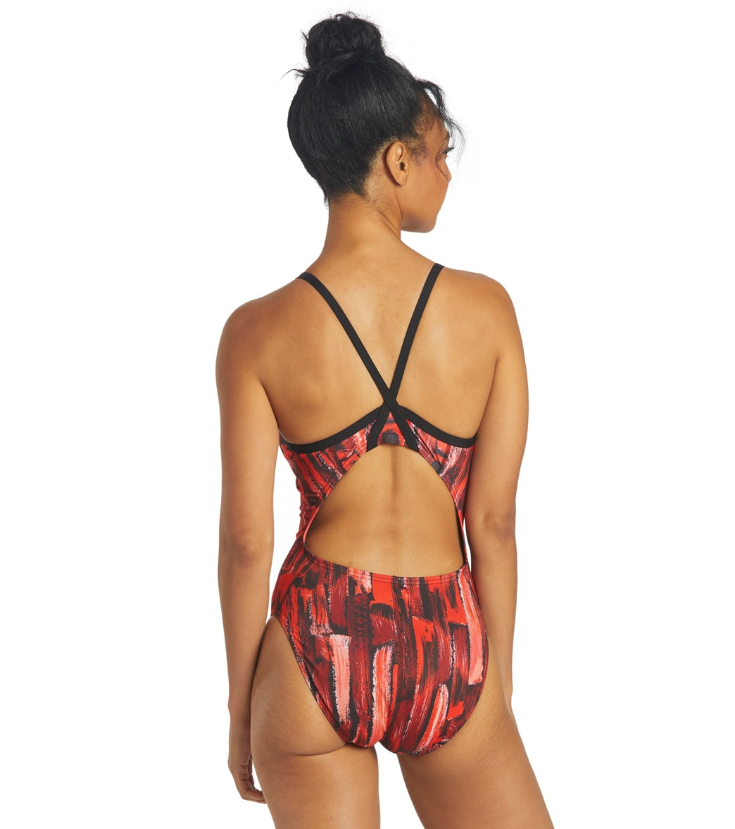 Sporti HydroLast Artsy Thin Strap One Piece Swimsuit (26-40)