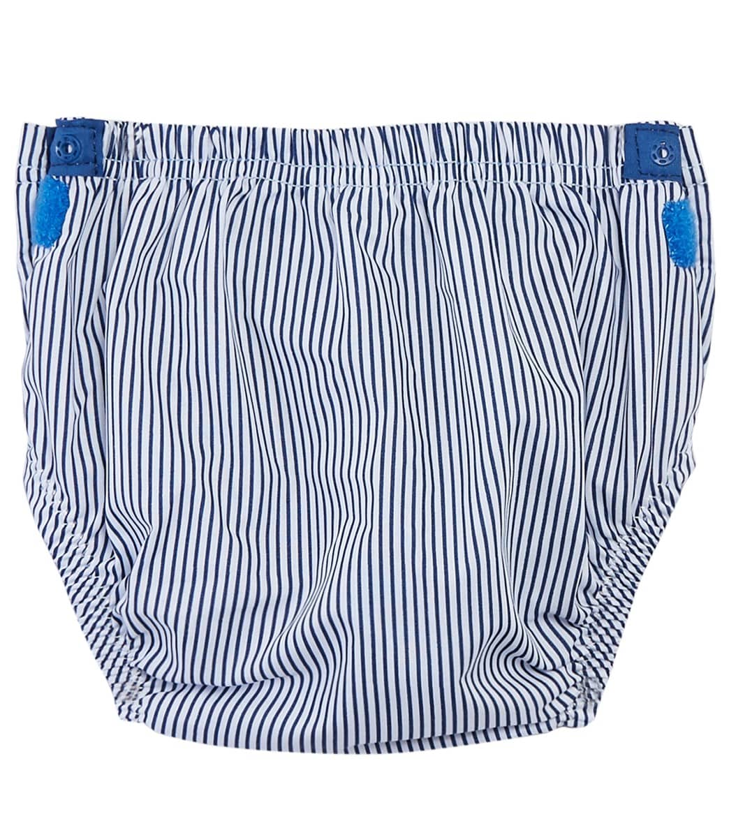 Konfidence Designer Adjustable Swim Diaper (Baby, Toddler) Blue Stripe