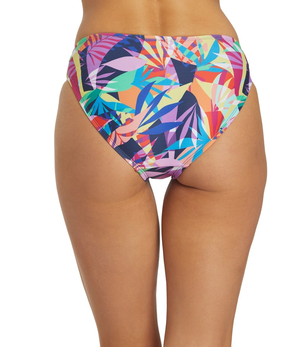 Dolfin Women's Aquashape Print Contemporary Knot Front Bikini Bottom