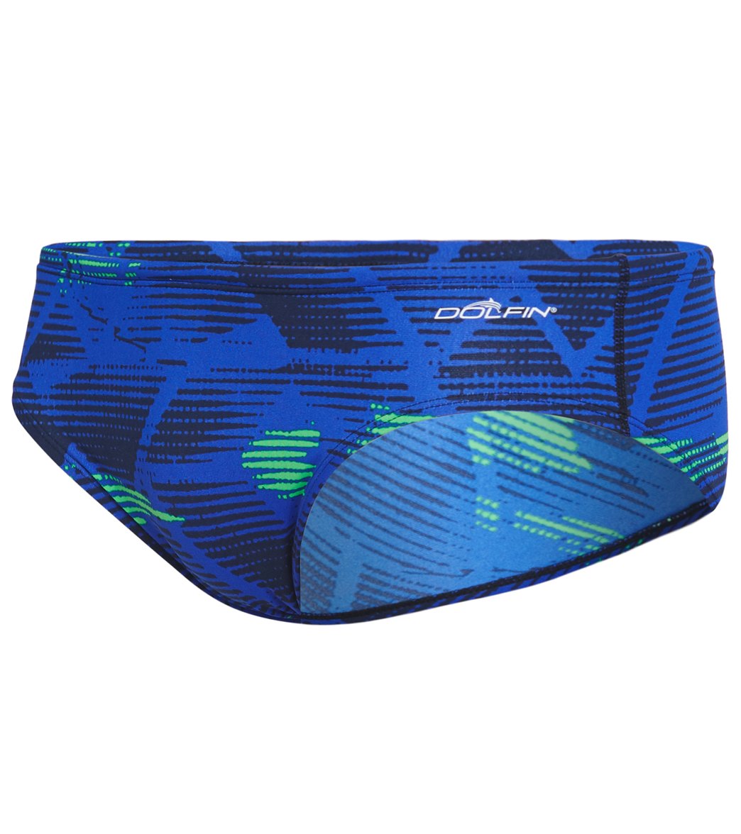 Dolfin Reliance Men's Eclipse All Over Racer Brief Swimsuit