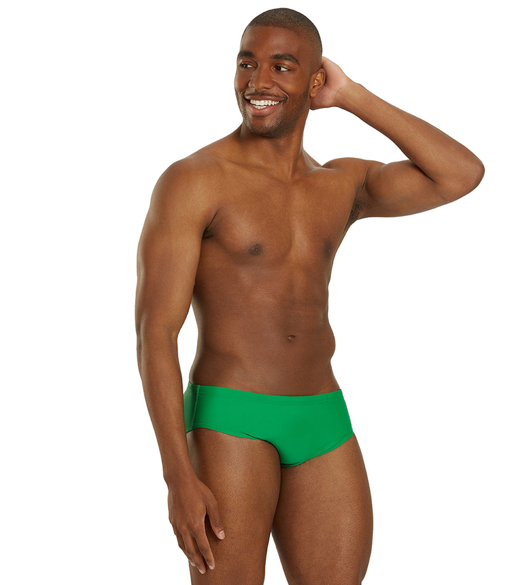 iSwim Essential Solid Brief Swimsuit (22-40) Kelly Green