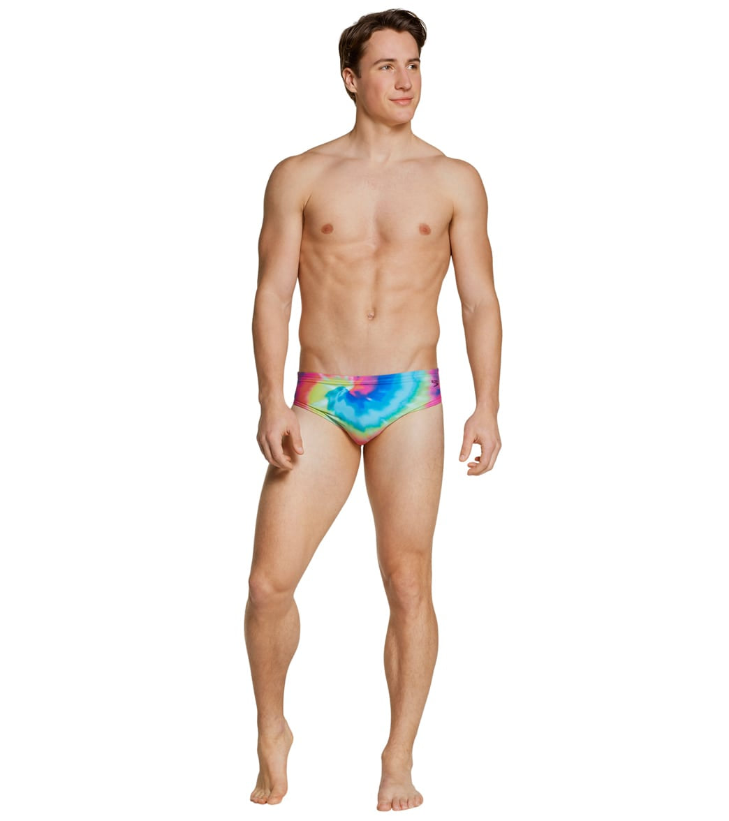 Speedo Men's Printed Brief Swimsuit Multi