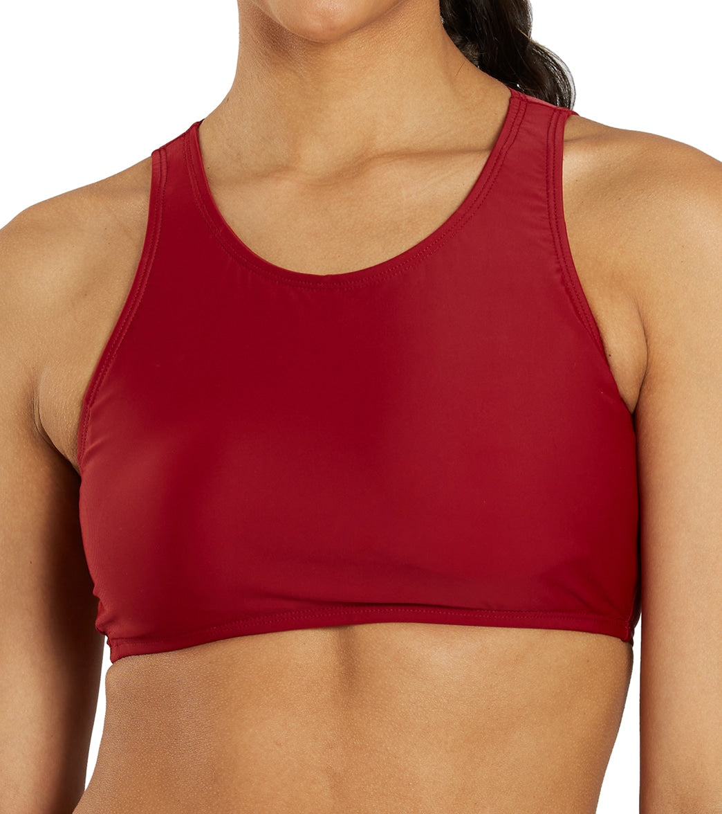 Sporti Active High Neck Crop Bikini Top