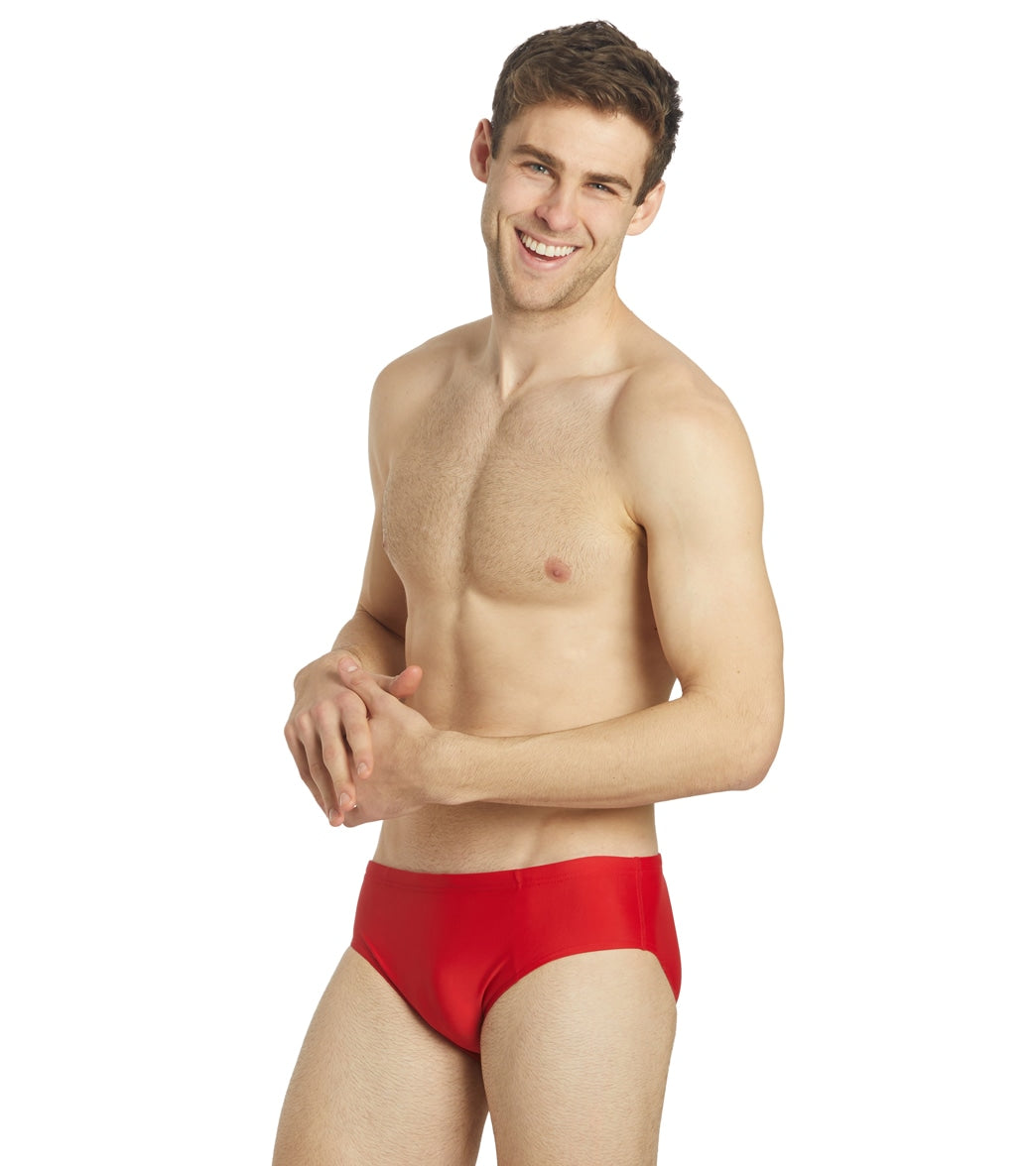 iSwim Essential Solid Brief Swimsuit (22-40) Red