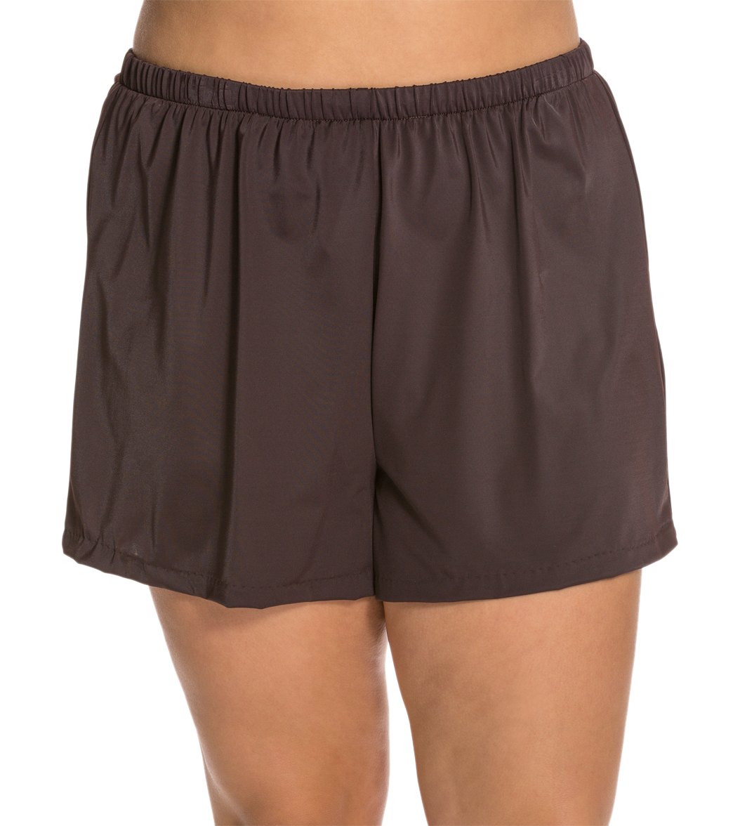 Maxine Plus Size Solid Swim Short