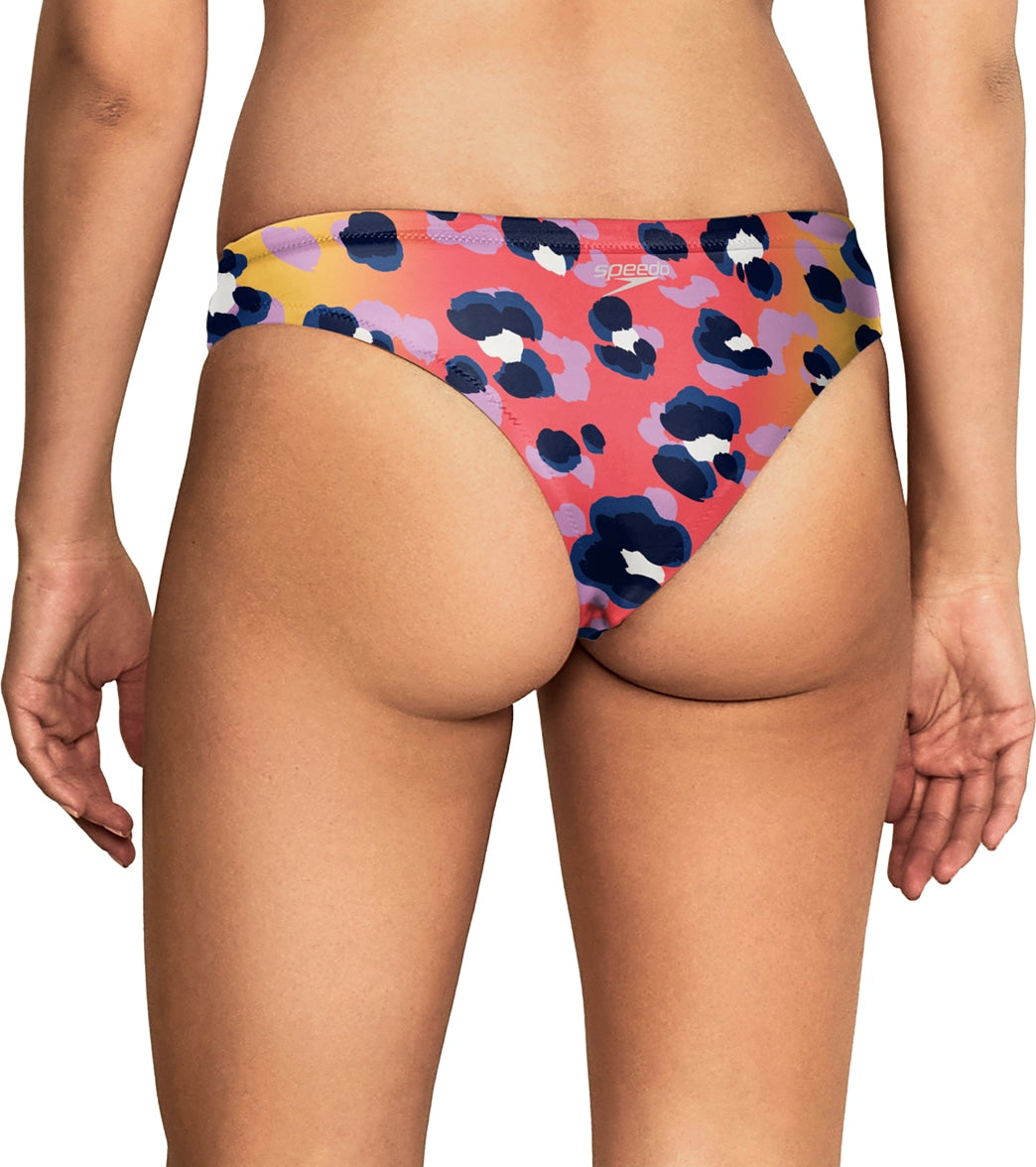 Speedo Vibe Women's Printed Cheeky Hipster Bikini Bottom