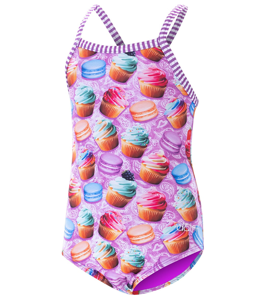 Dolfin Girls' Bon Appetit Printed One Piece Swimsuit (Little Kid) Bon Appetit