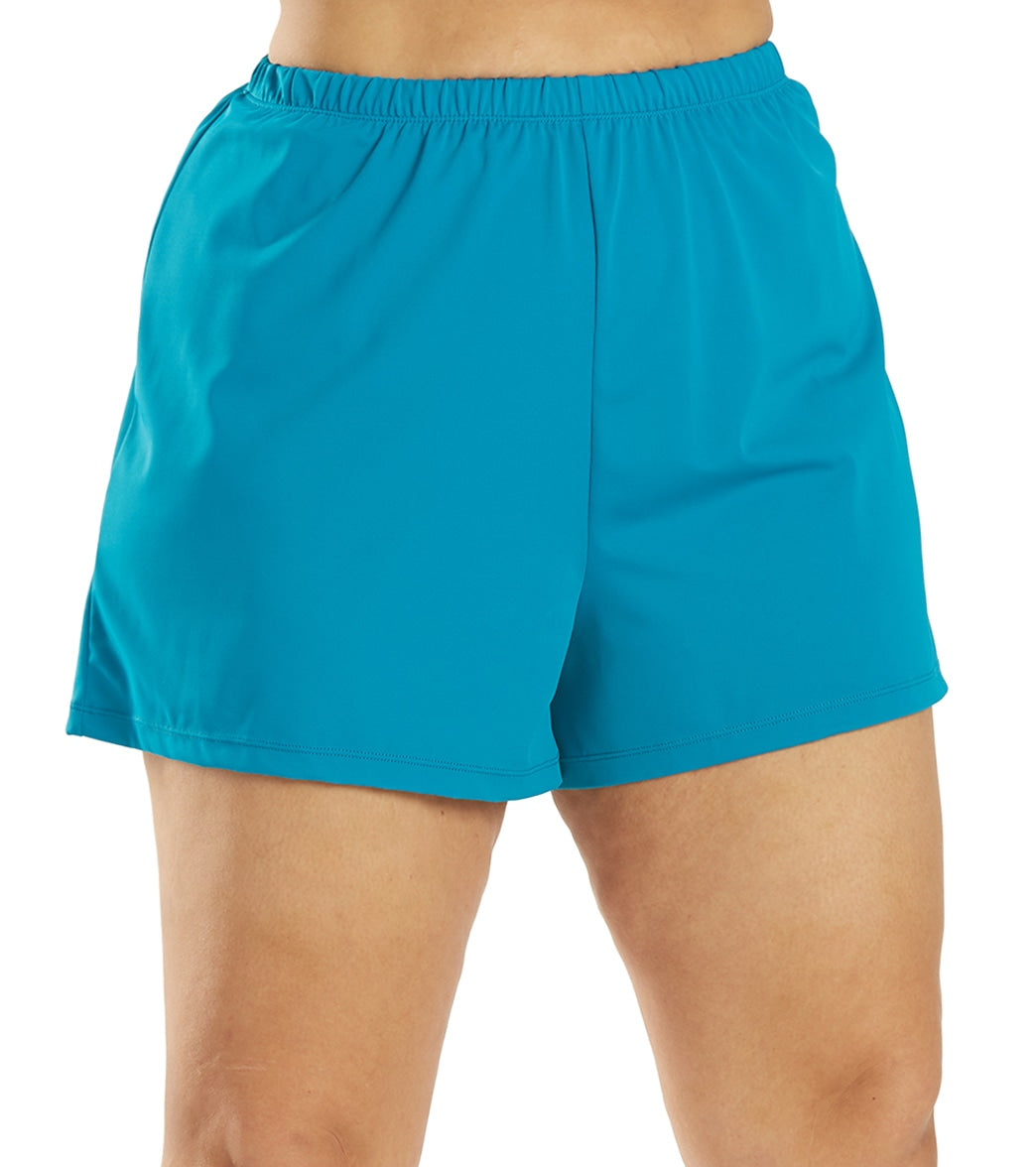 Maxine Plus Size Solid Swim Short