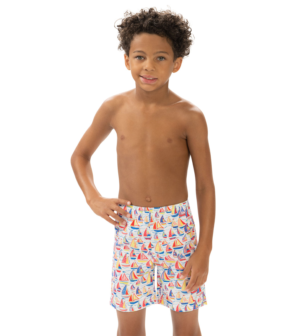 Dolfin Boys' High Tide Printed Swim Trunk (Little Kid) High Tide