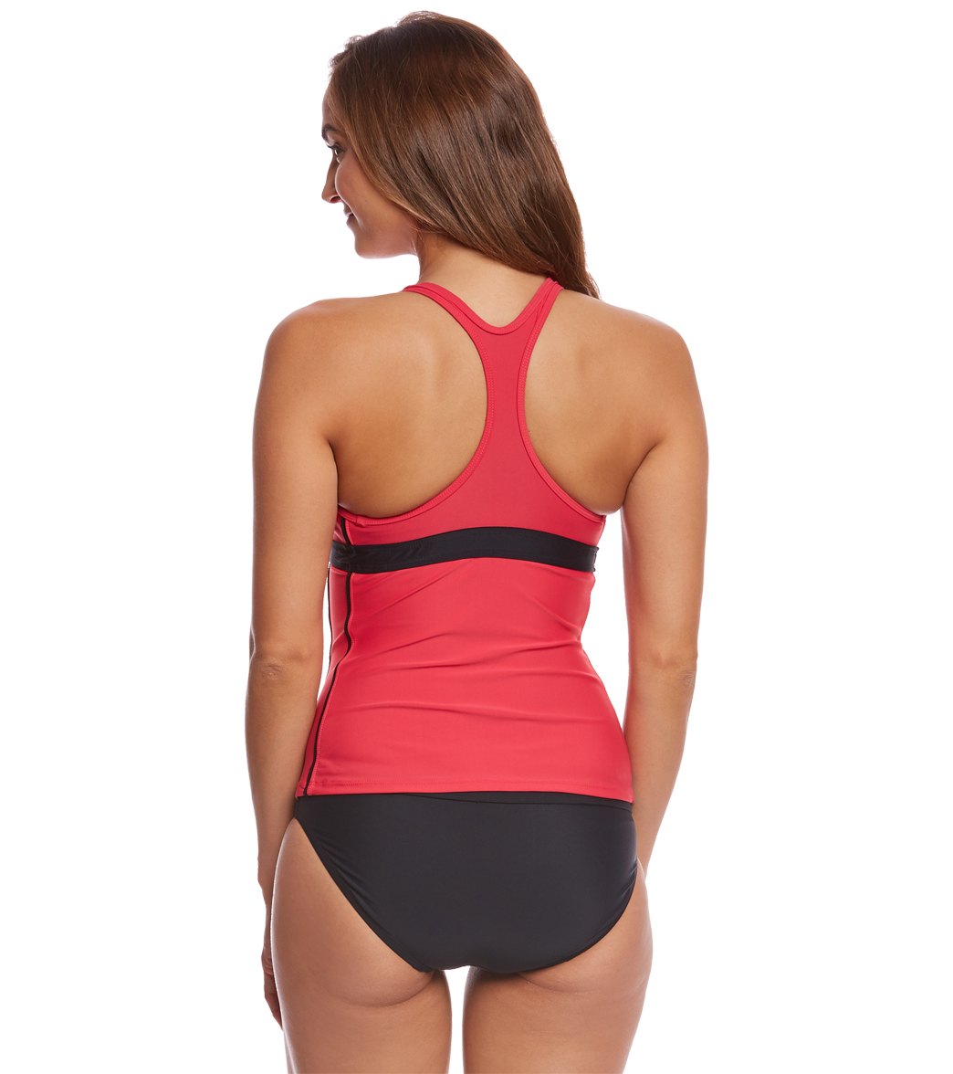 Sporti Active Racerback Solid Tankini Top