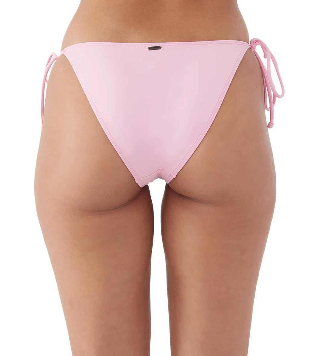 O'Neill Women's Saltwater Solids Maracas Tie Side Bikini Bottom Pink