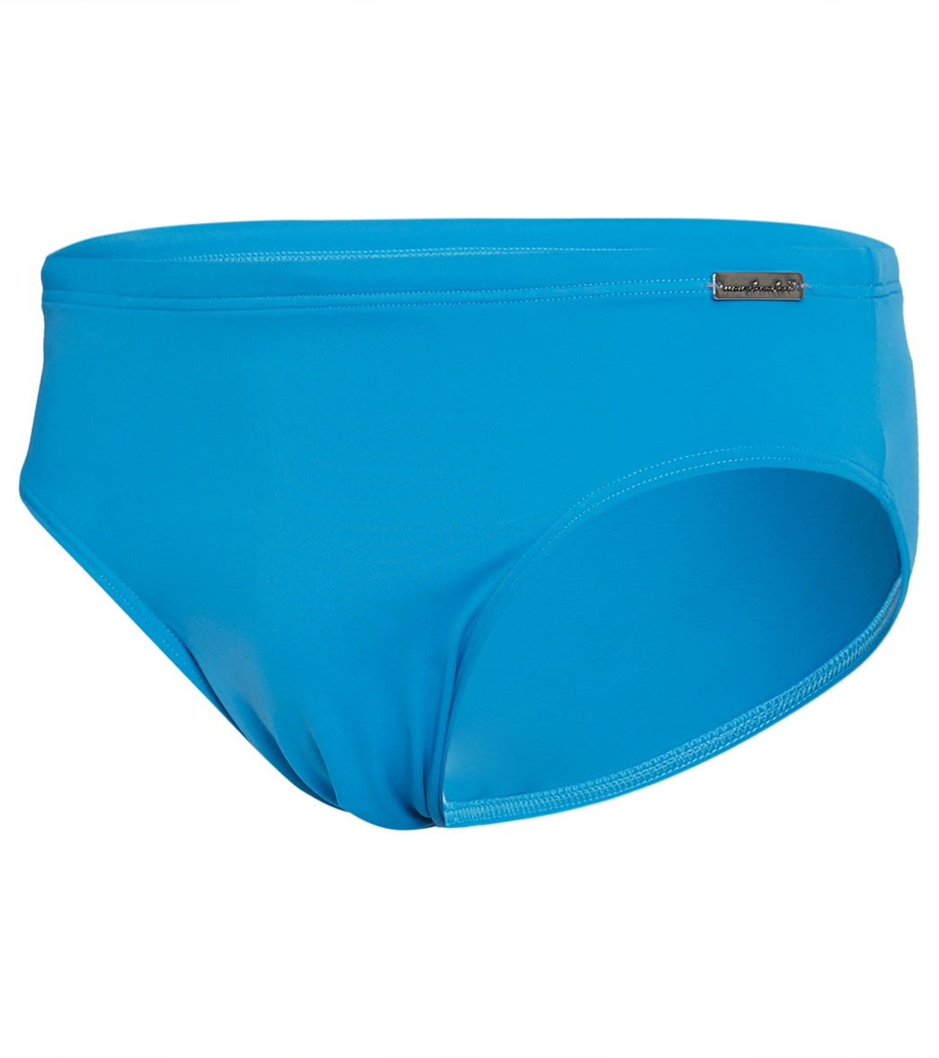 Wavebreaker Men's Badehose Solid Euro Brief Swimsuit Turquoise