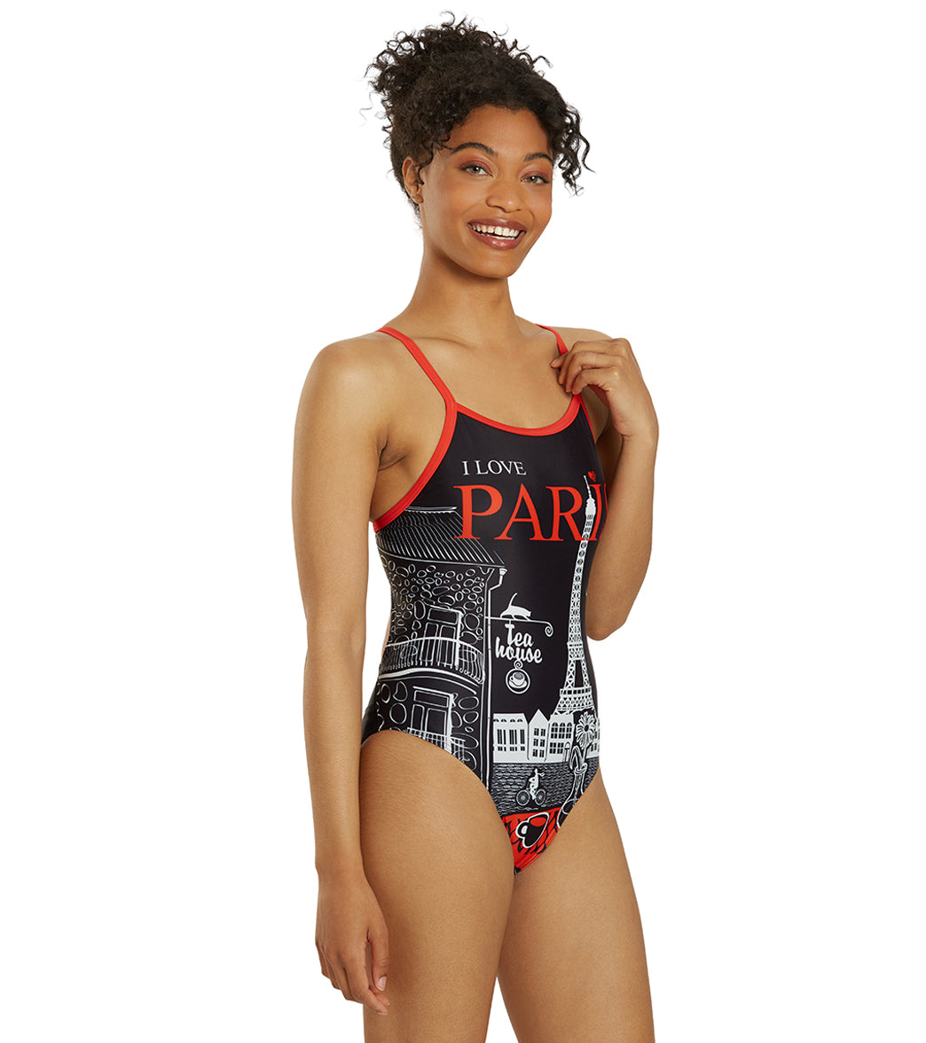 Sporti Paris Twilight Thin Strap One Piece Swimsuit (22-44) Twilight