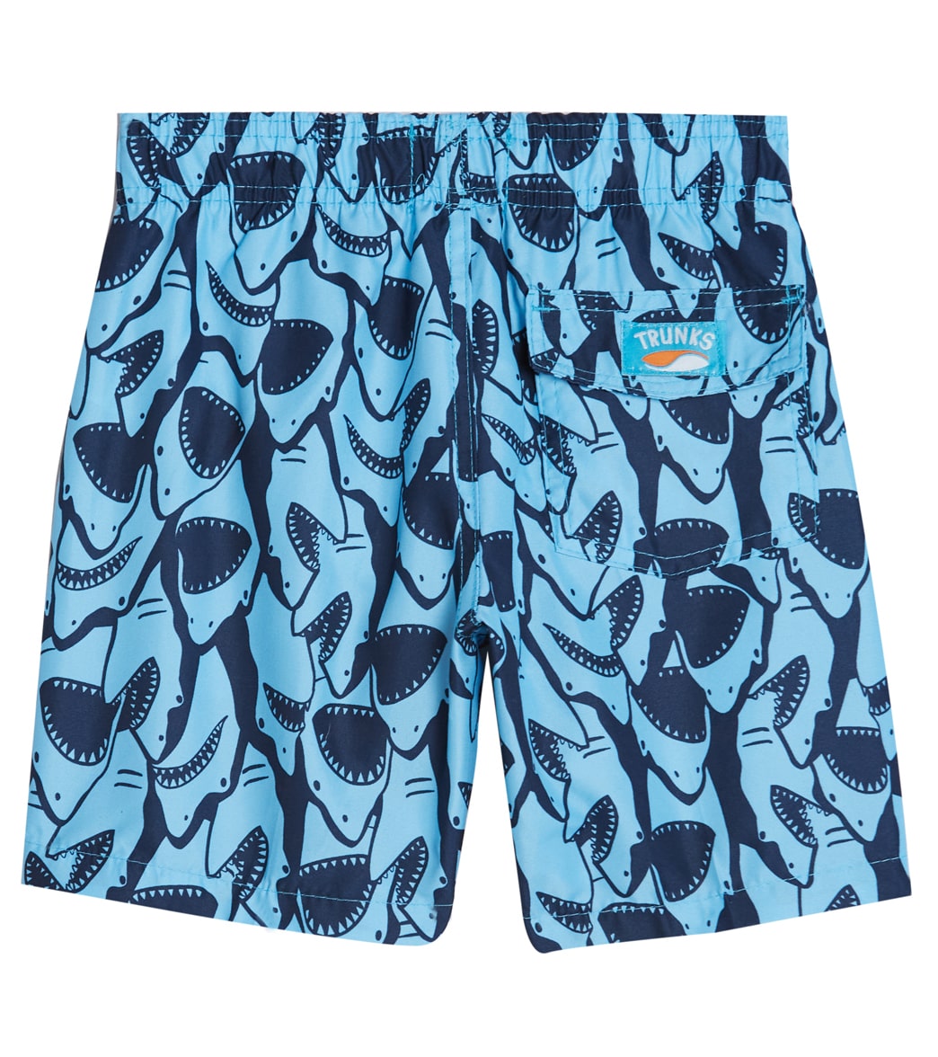 Trunks Surf & Swim Co. Boys' Shark Camp Shirt & Swim Trunks Set (Big Kid)