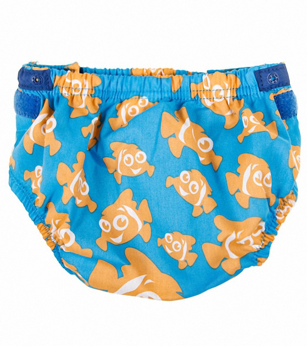 Konfidence Designer Adjustable Swim Diaper (Baby, Toddler) Clownfish