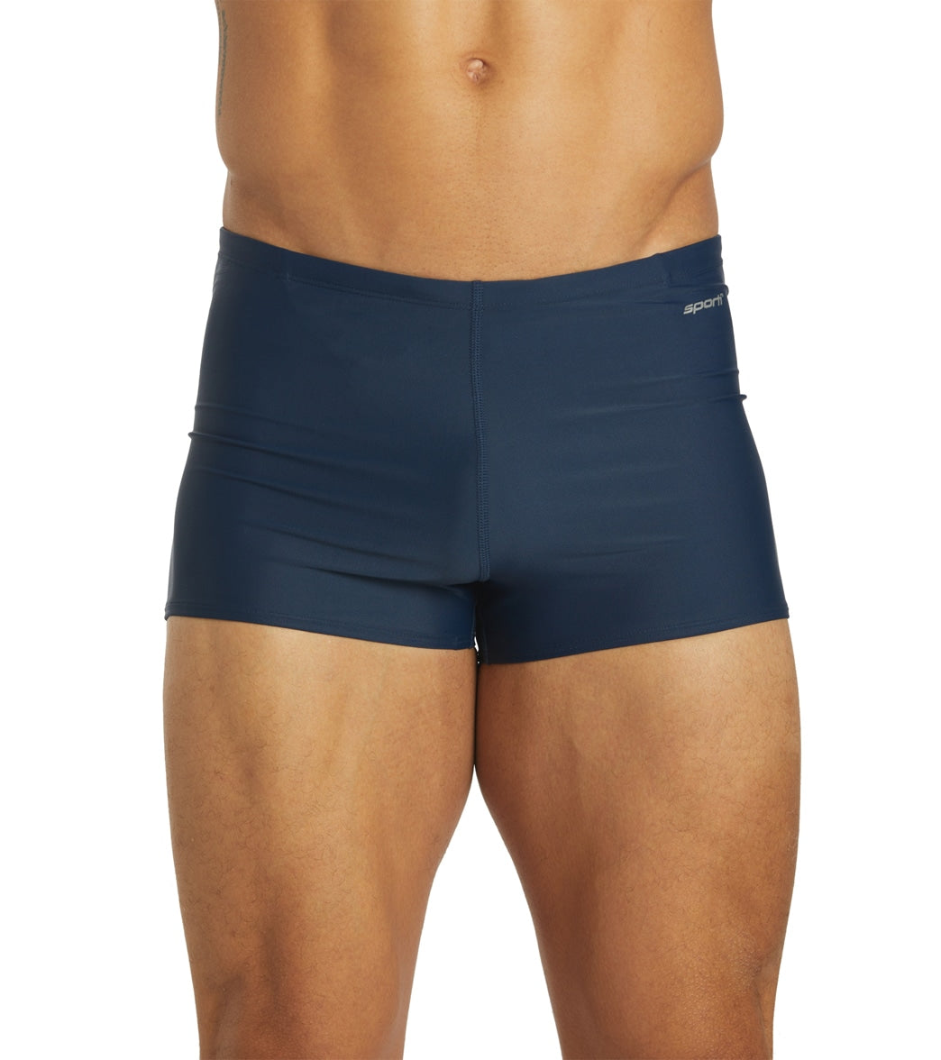 Sporti Solid Swim Square Leg Swimsuit (24-44) Navy