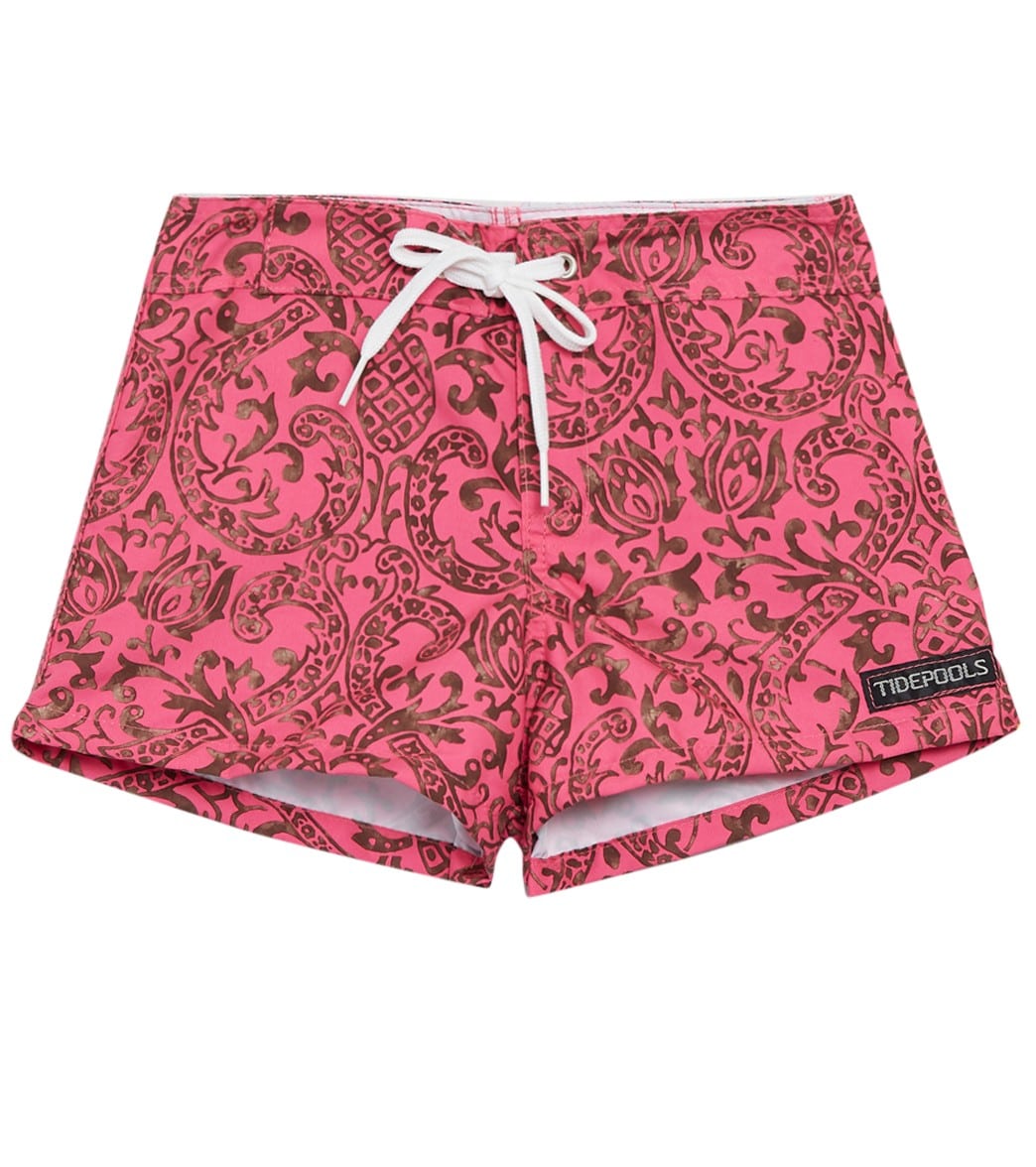 Tidepools Girls' Pineapple Hot Pink Boardshort (Toddler, Little Kid, Big Kid)