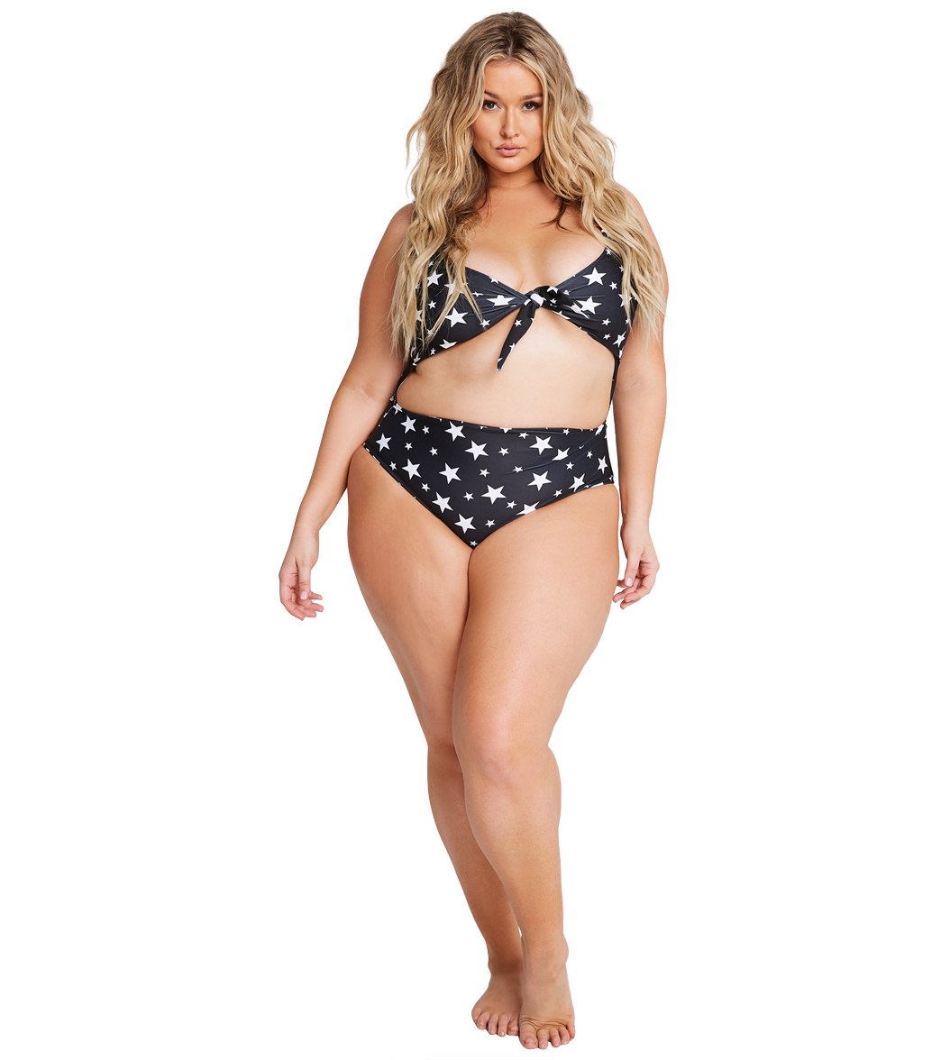 Alpine Butterfly Plus Size Star Riviera One Piece Swimsuit Star