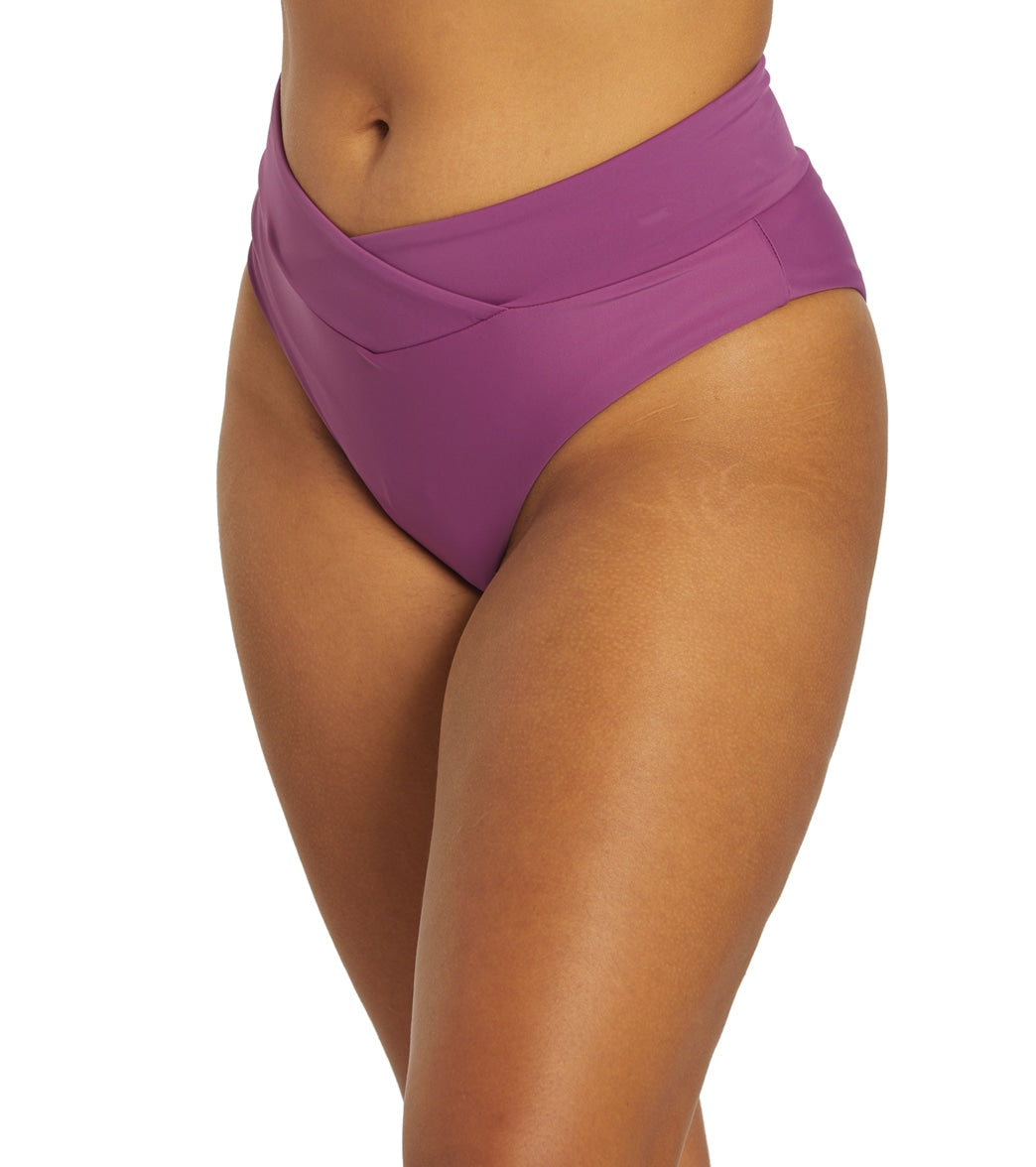 Sporti Active High Waisted Cheeky Swim Bottom Amethyst