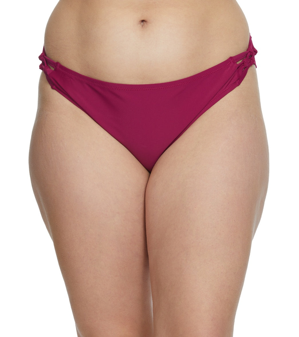 Volcom Plus Size Simply Solid Full Bikini Bottom Paradise Purple