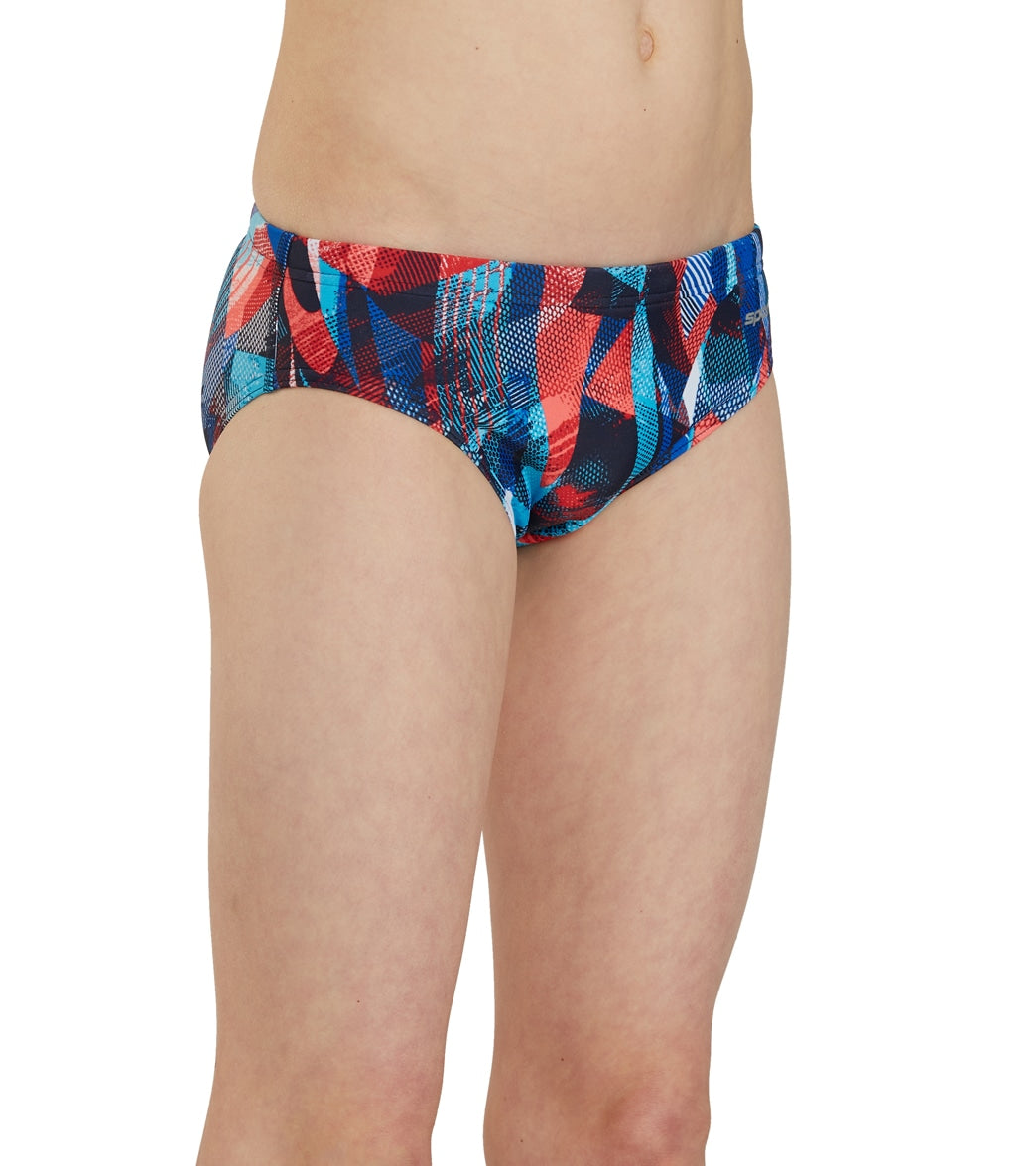 Sporti Catalyst Brief Swimsuit Youth (22 - 28) Red/White/Blue