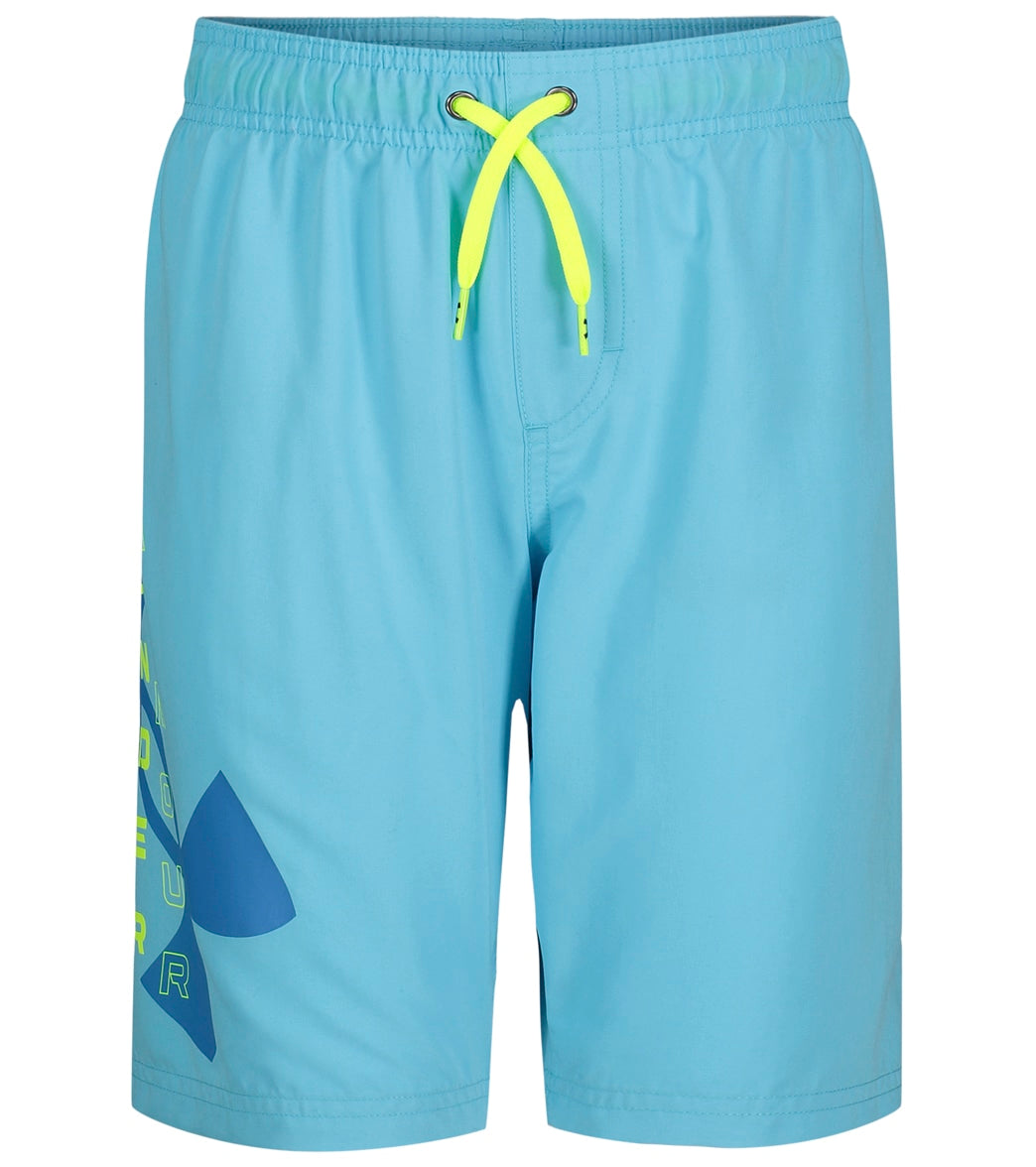 Under Armour Boys' Big Logo Volley Short (Little Kid, Big Kid) Fresco Blue