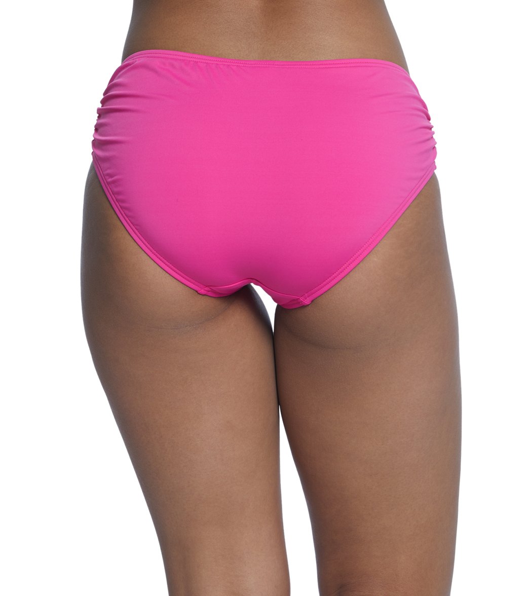 Coco Reef Classic Solid Side Shirred Bikini Bottom Cerese