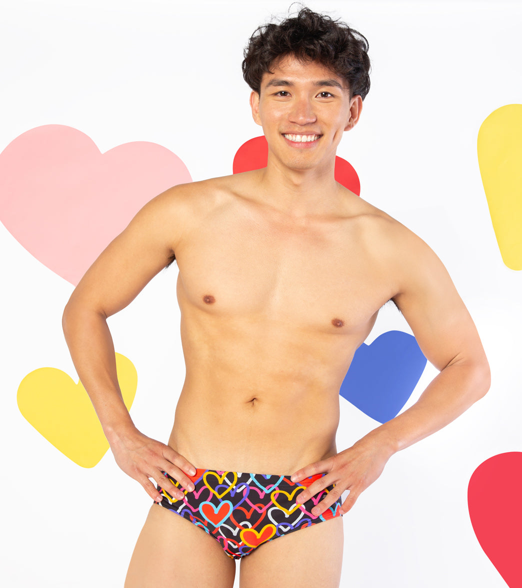 Sporti Limited Edition Be Mine Brief Swimsuit (26-40) Be Mine