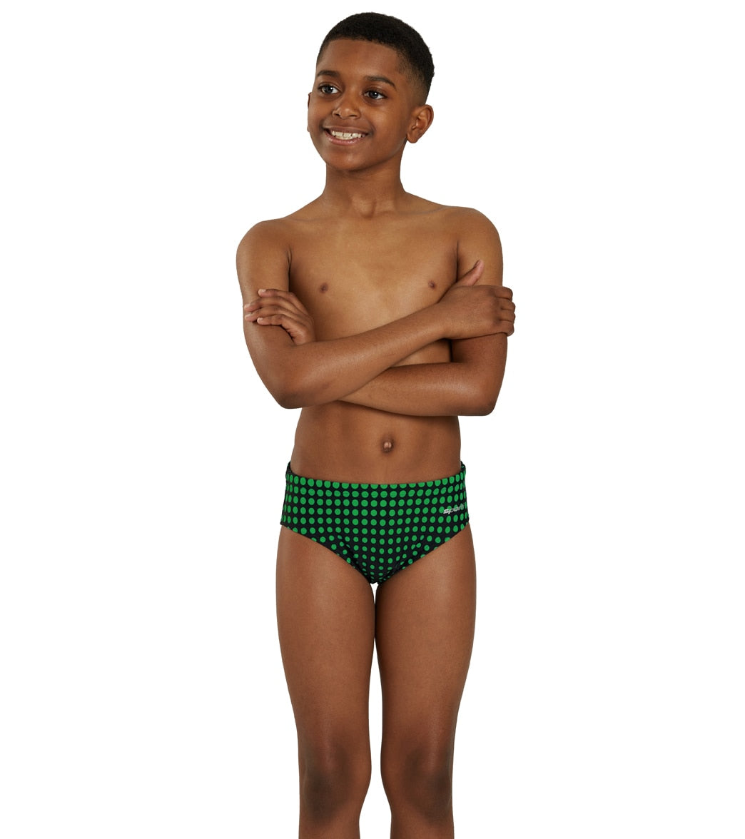 Sporti Molecule Brief Swimsuit Youth (22 - 28) Green/Black