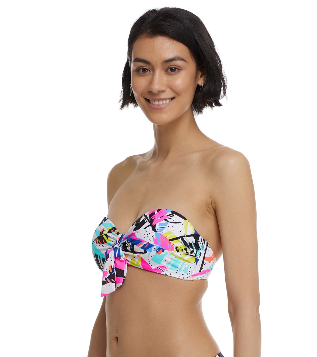 Body Glove Women's Groovy Marilyn Bandeau Bikini Top Multi