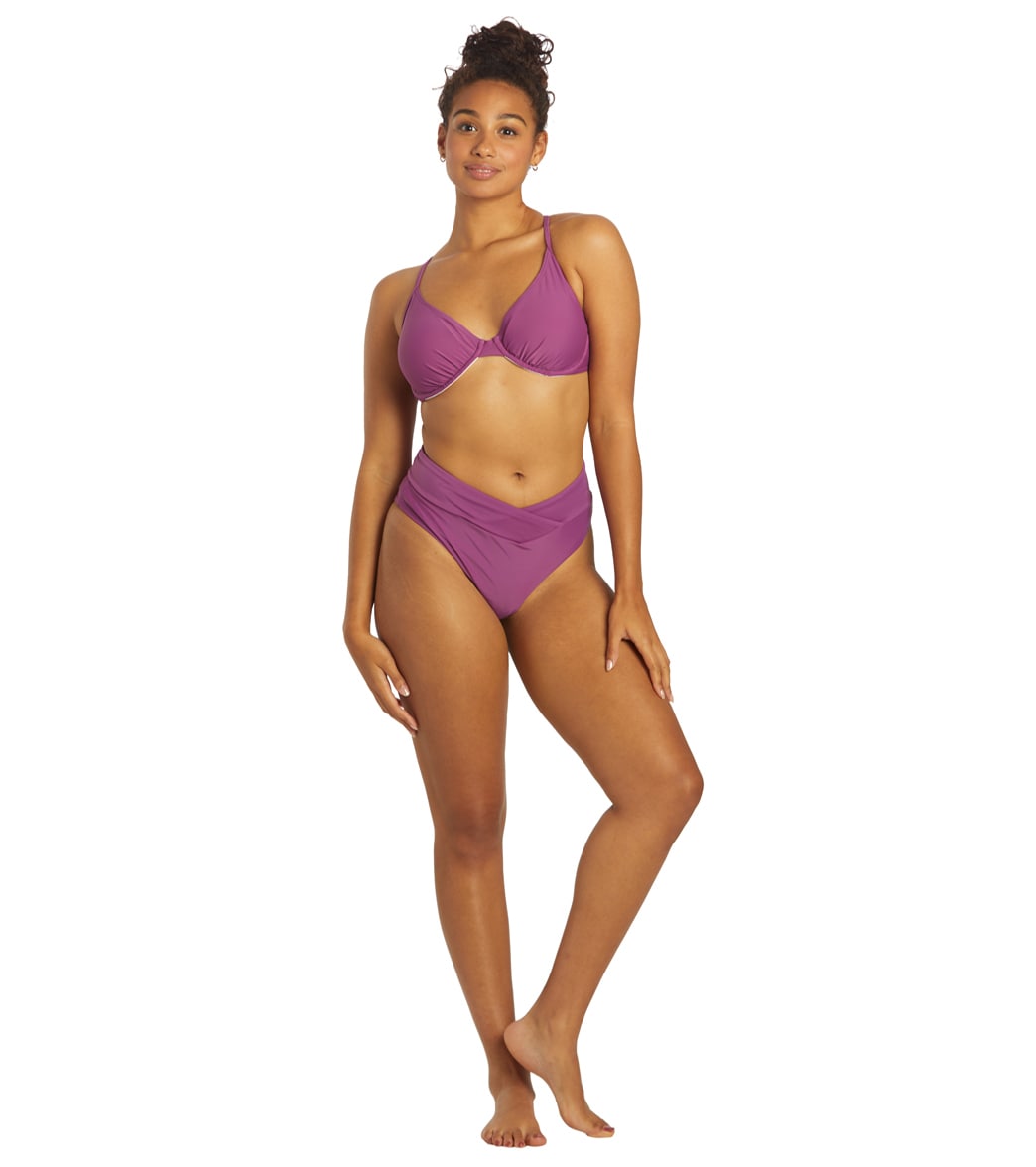 Sporti Solid Underwire Bikini Top (D/DD/E/F)  Amethyst