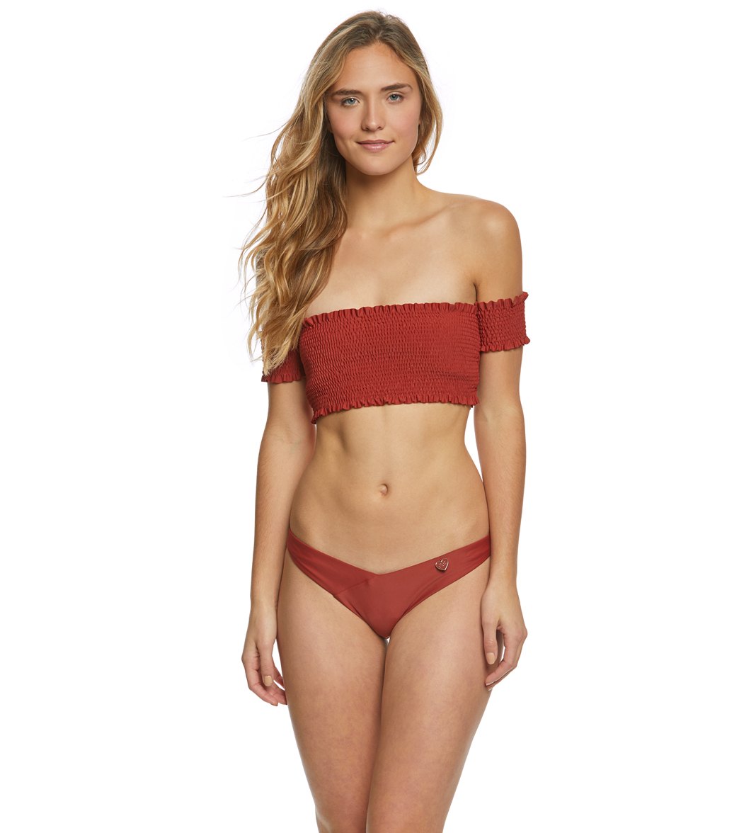 Body Glove Smoothies Dana High Hip Bikini Bottom Terracotta