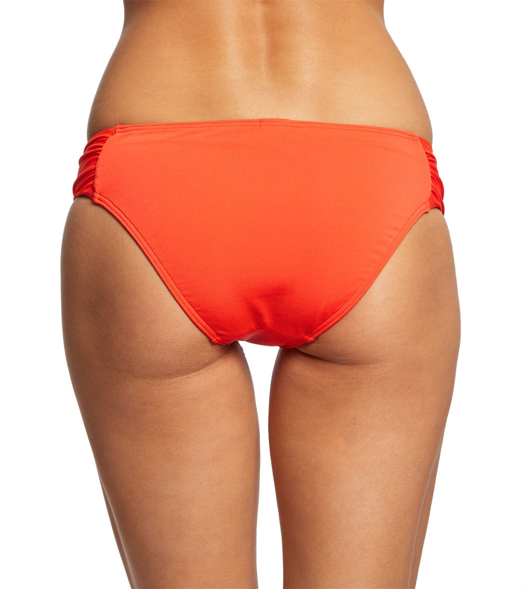 Jets Swimwear Australia Jetset Gathered Side Bikini Bottom Flame