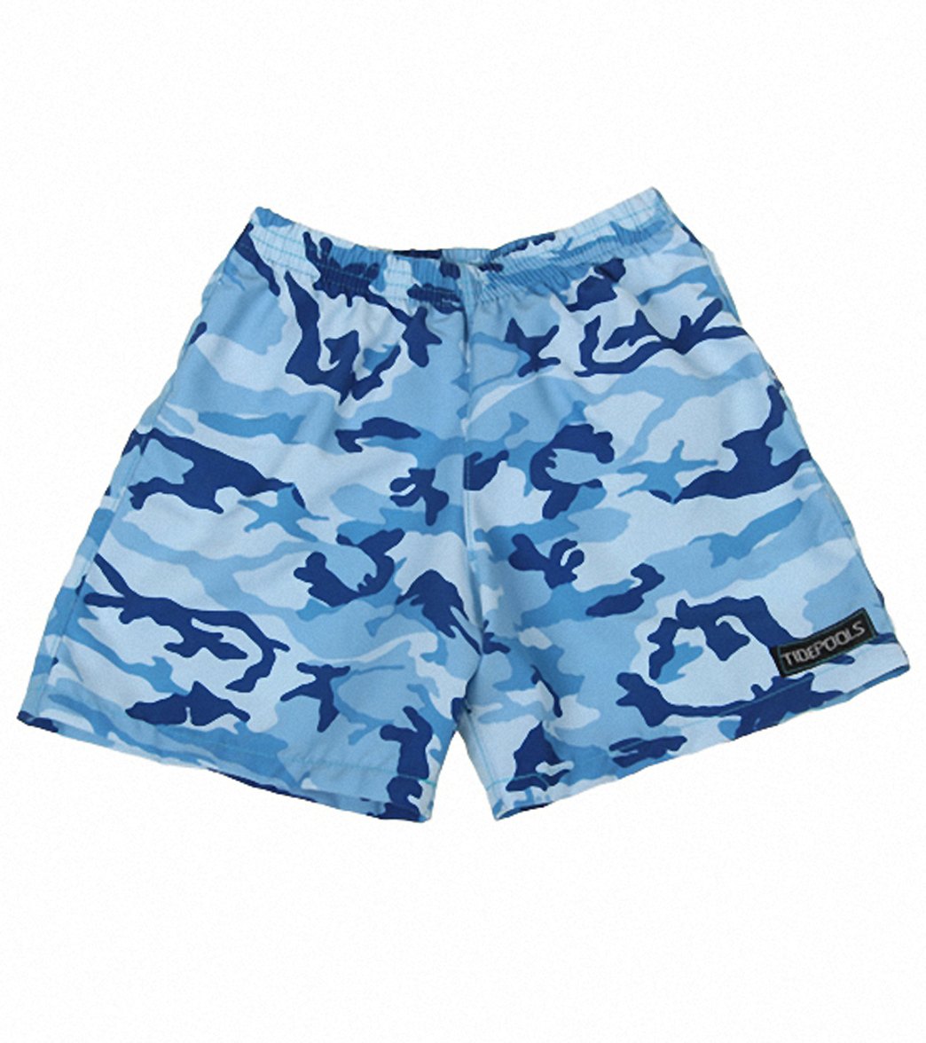 Tidepools Boys' Camouflage Elastic Waist Boardshorts (4-14)