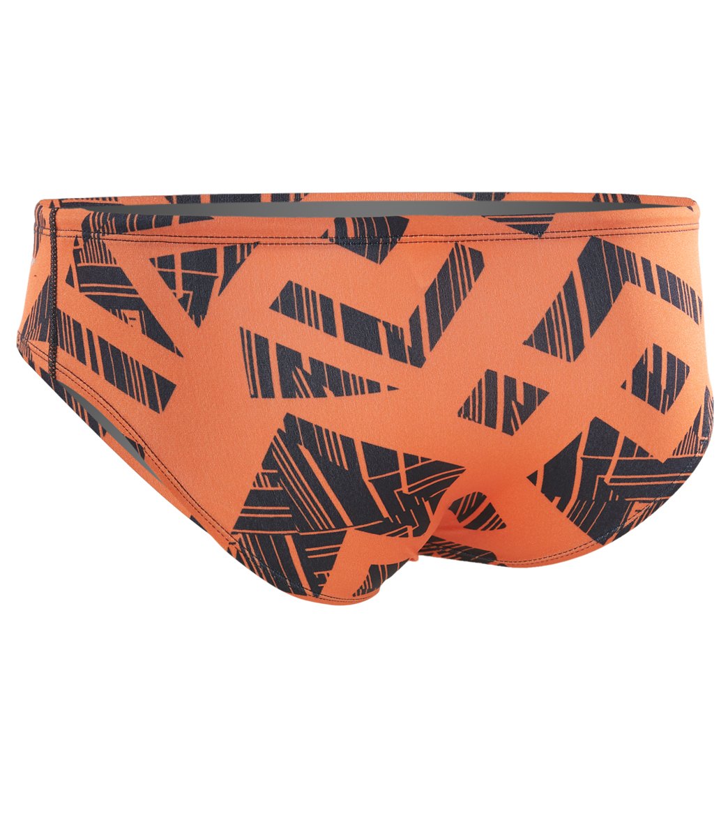 Dolfin Reliance Men's Trax Spliced Brief Swimsuit Orange/Orange