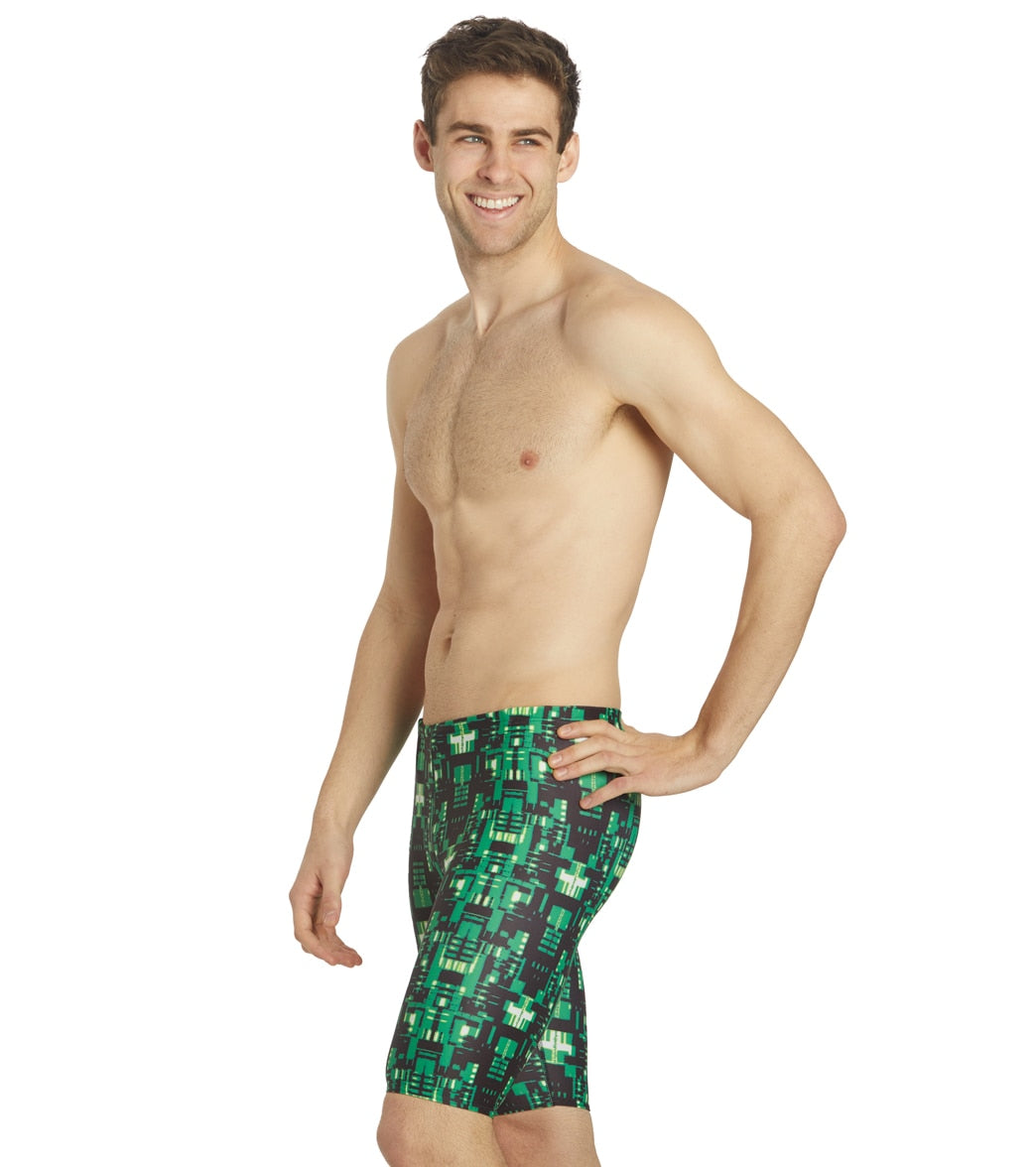 iSwim Varsity Blur Jammer Swimsuit (22-40) Green